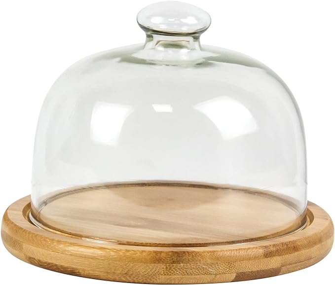 Glass Dessert Dome with Base