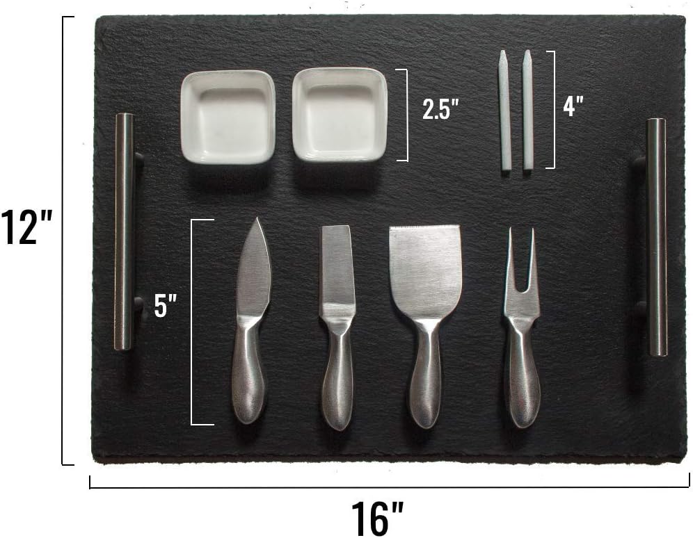 Slate Cheese Board Set